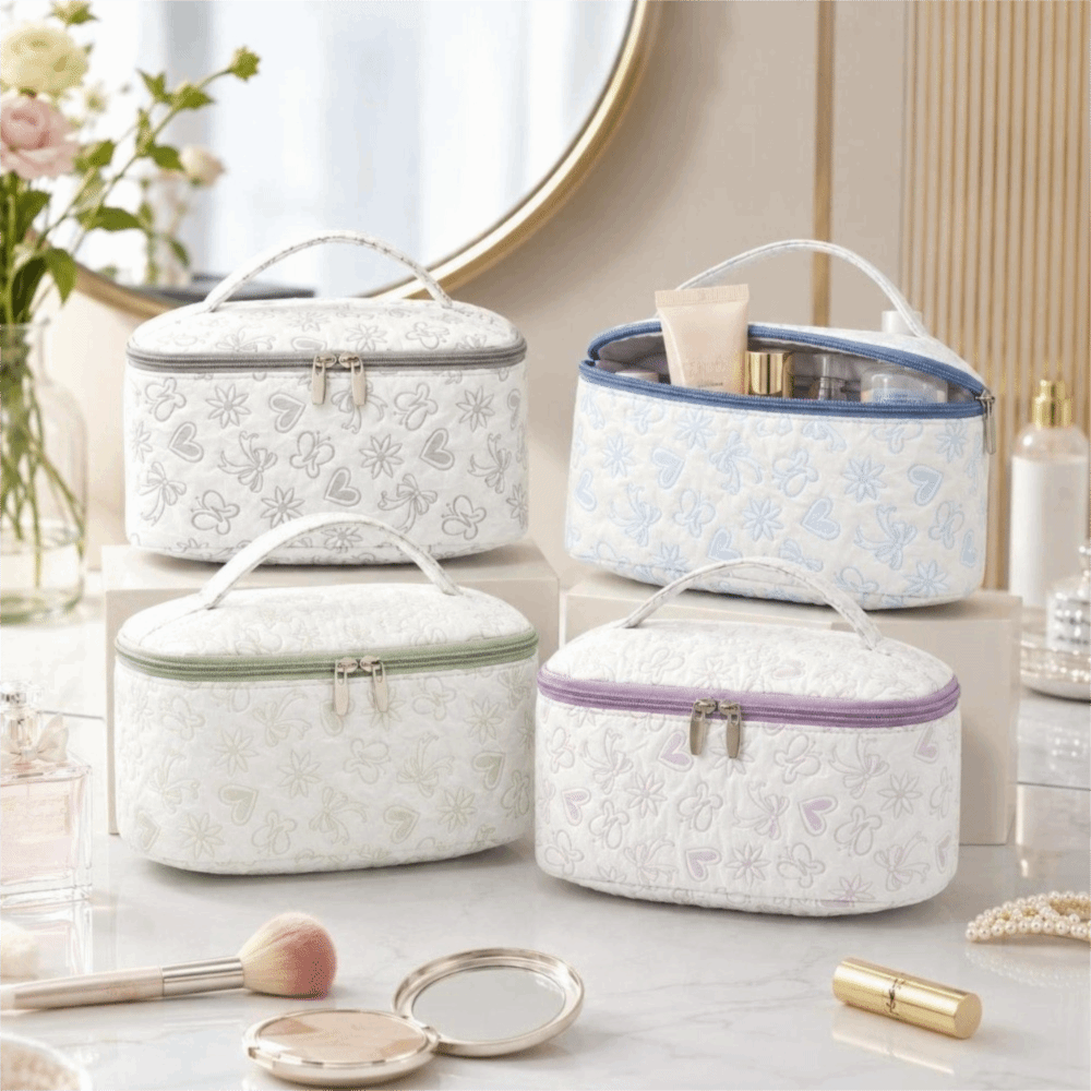 Cosmetic Bags - New Large Capacity Makeup Bag Floral