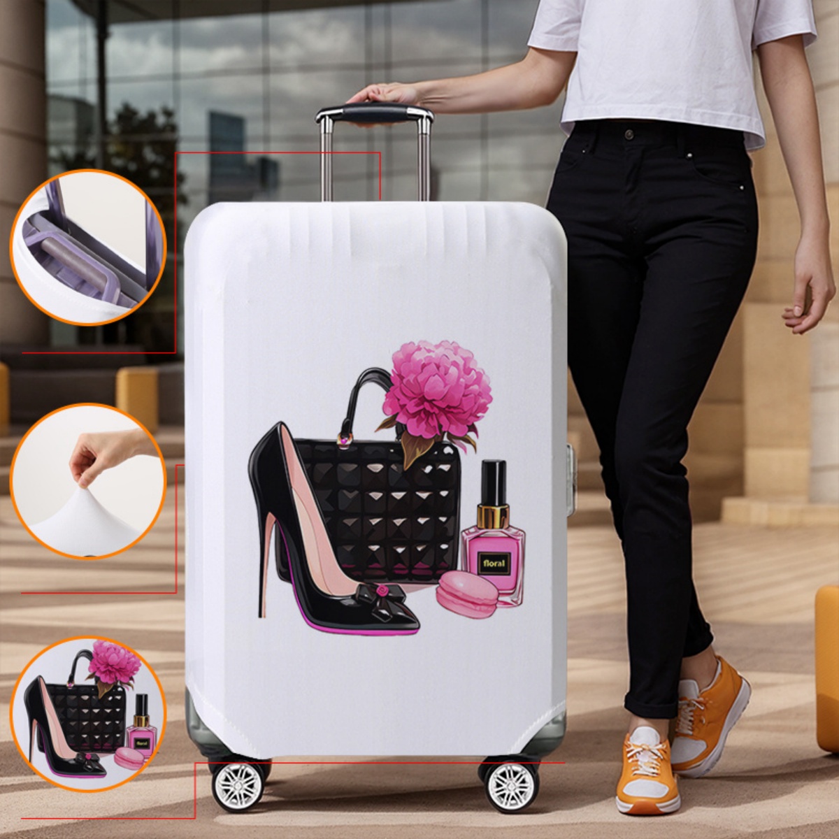 Luggage Cover Protector Elasti - đánh giá và giá Waterproof Suitcase Cover Protector