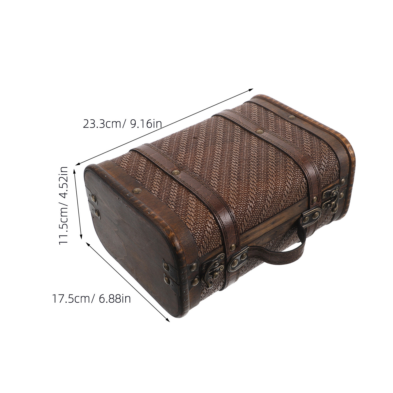 Wooden Vintage Suitcase Decora - đánh giá và giá Retro Vintage Trunk Suitcase