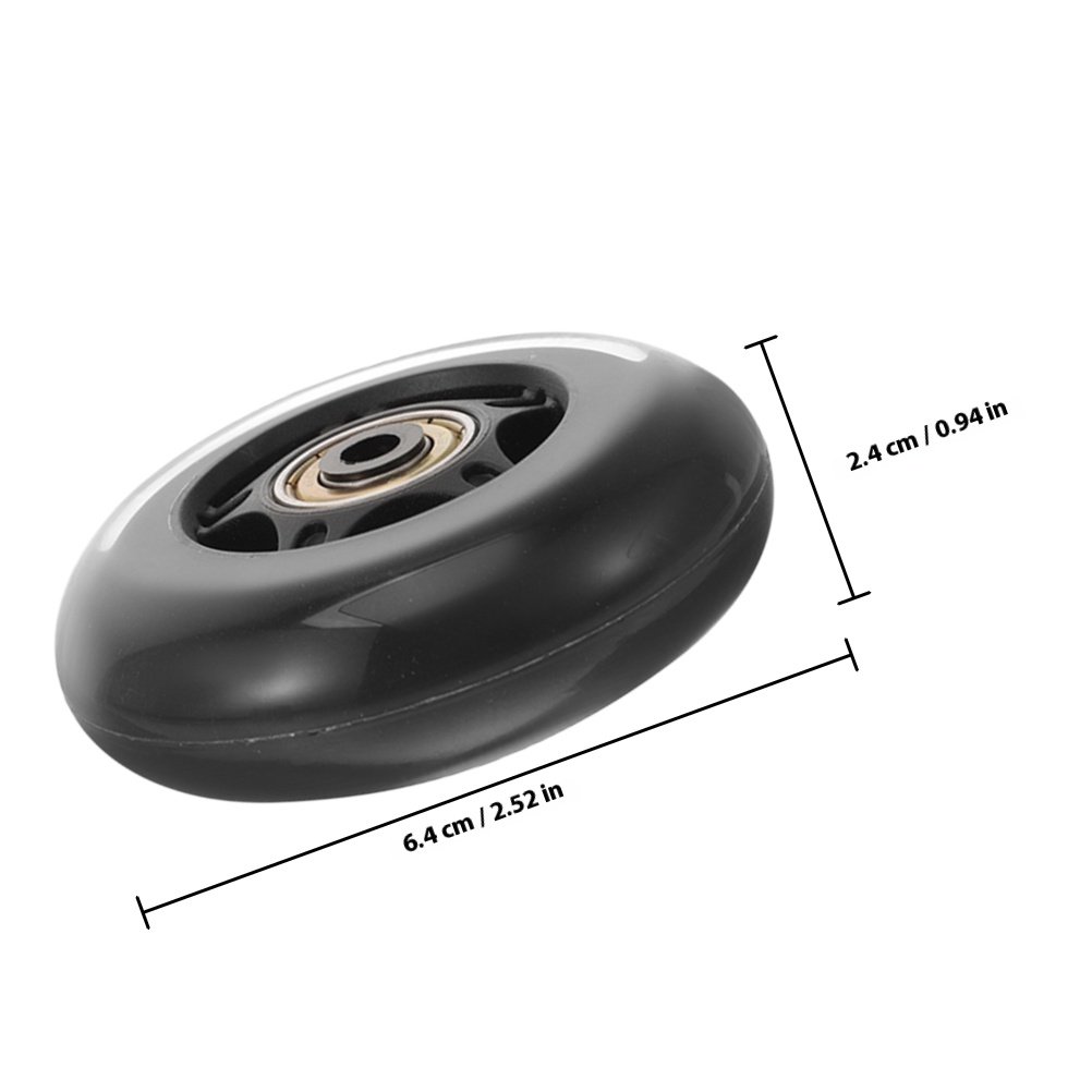 4pcs Transparent Replacement W - đánh giá và giá Silent Replacement Luggage Wheels