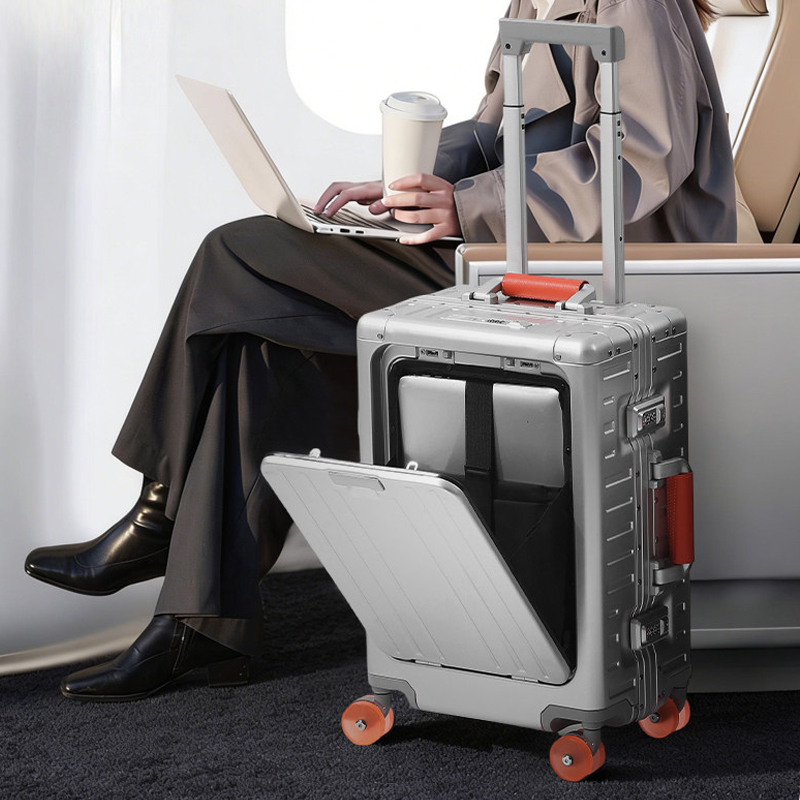 All-Aluminum Magnesium Alloy S - đánh giá và giá Front Opening Laptop Luggage 24 Inch