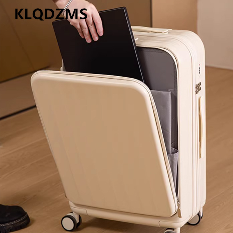 KLQDZMS Multifunctional Suitca - đánh giá và giá Front Opening Laptop Luggage 24 Inch