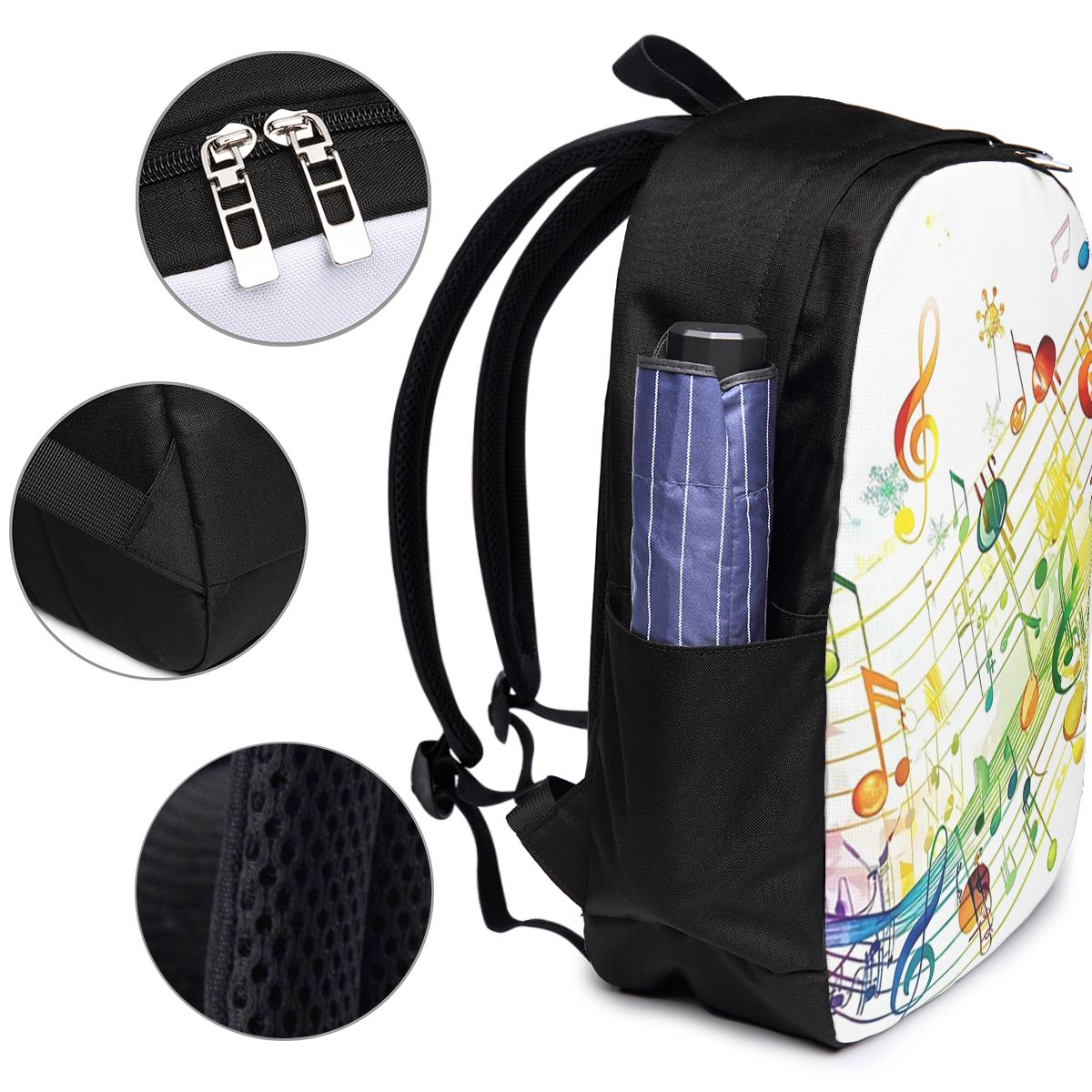 Abstract Piano Keys With Music - đánh giá và giá Travel Bags