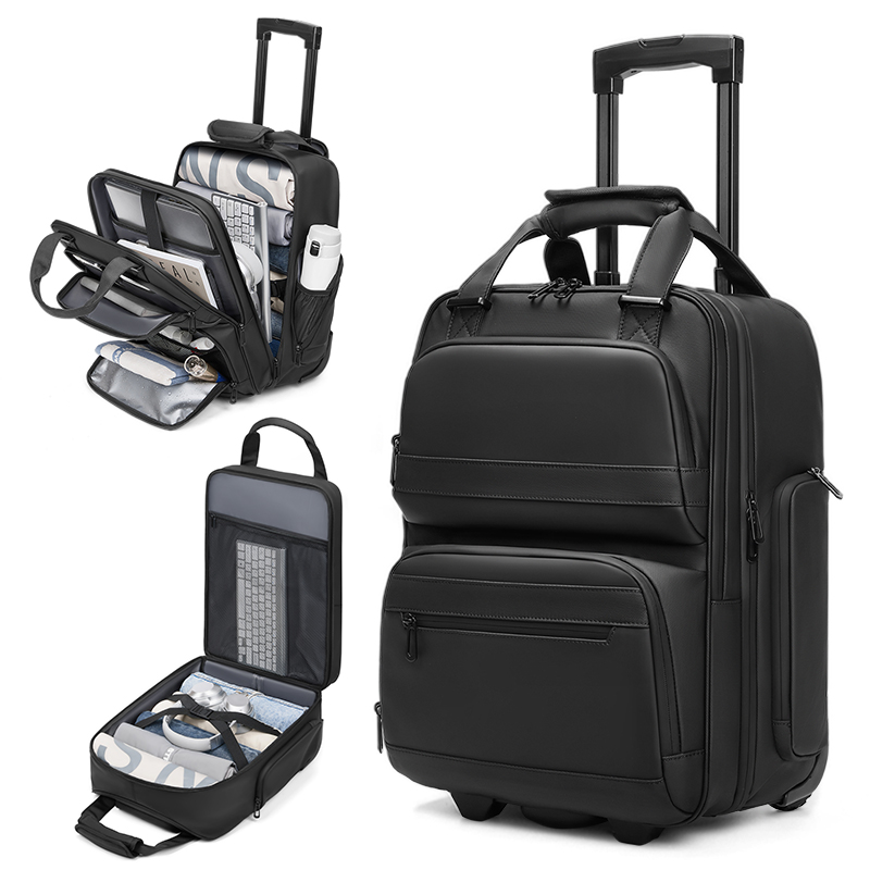 Travel Trolley Business Backpa - đánh giá và giá Foldable Rolling Luggage Bag