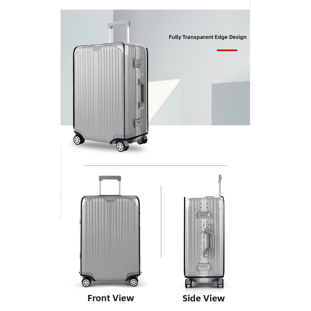Thickened Waterproof Transpare - đánh giá và giá Luggage Protective Cover Transparent