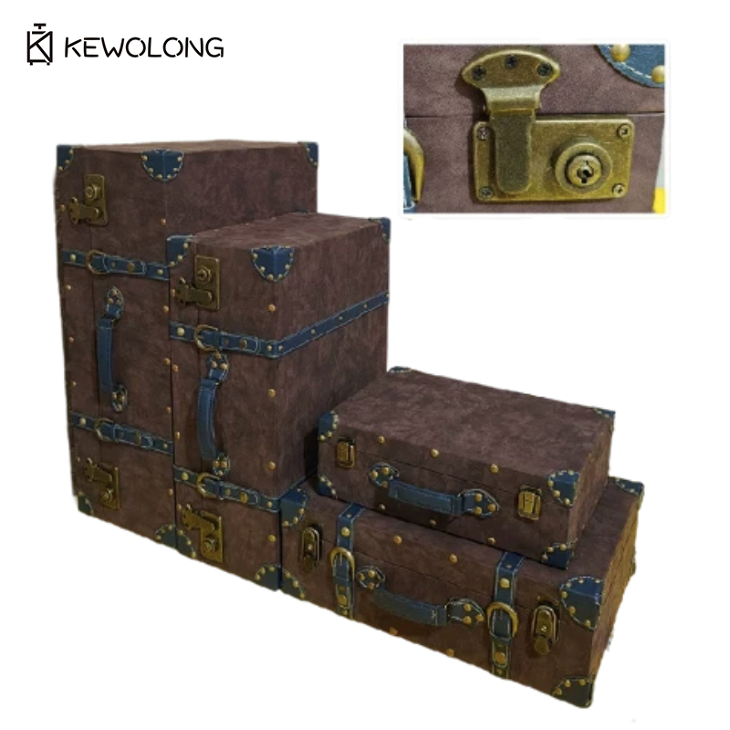 Vintage Leather Suitcase Stora - đánh giá và giá Retro Vintage Trunk Suitcase