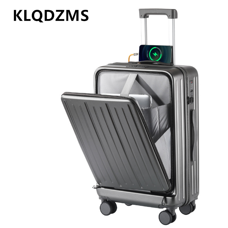 KLQDZMS 20 Inch Charging Suitc - đánh giá và giá Front Opening Laptop Luggage 24 Inch