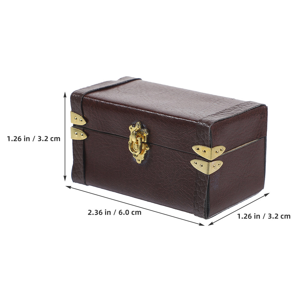2Pcs Miniature Vintage Suitcas - đánh giá và giá Retro Vintage Trunk Suitcase