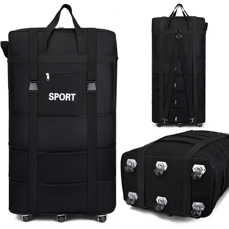 Plus Airline Checked Bag Oxfor - đánh giá và giá Foldable Rolling Luggage Bag