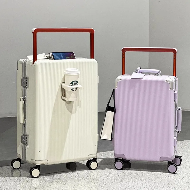 Suitcase Wide Handle Travel Su - đánh giá và giá Aluminum Frame Carry On Luggage